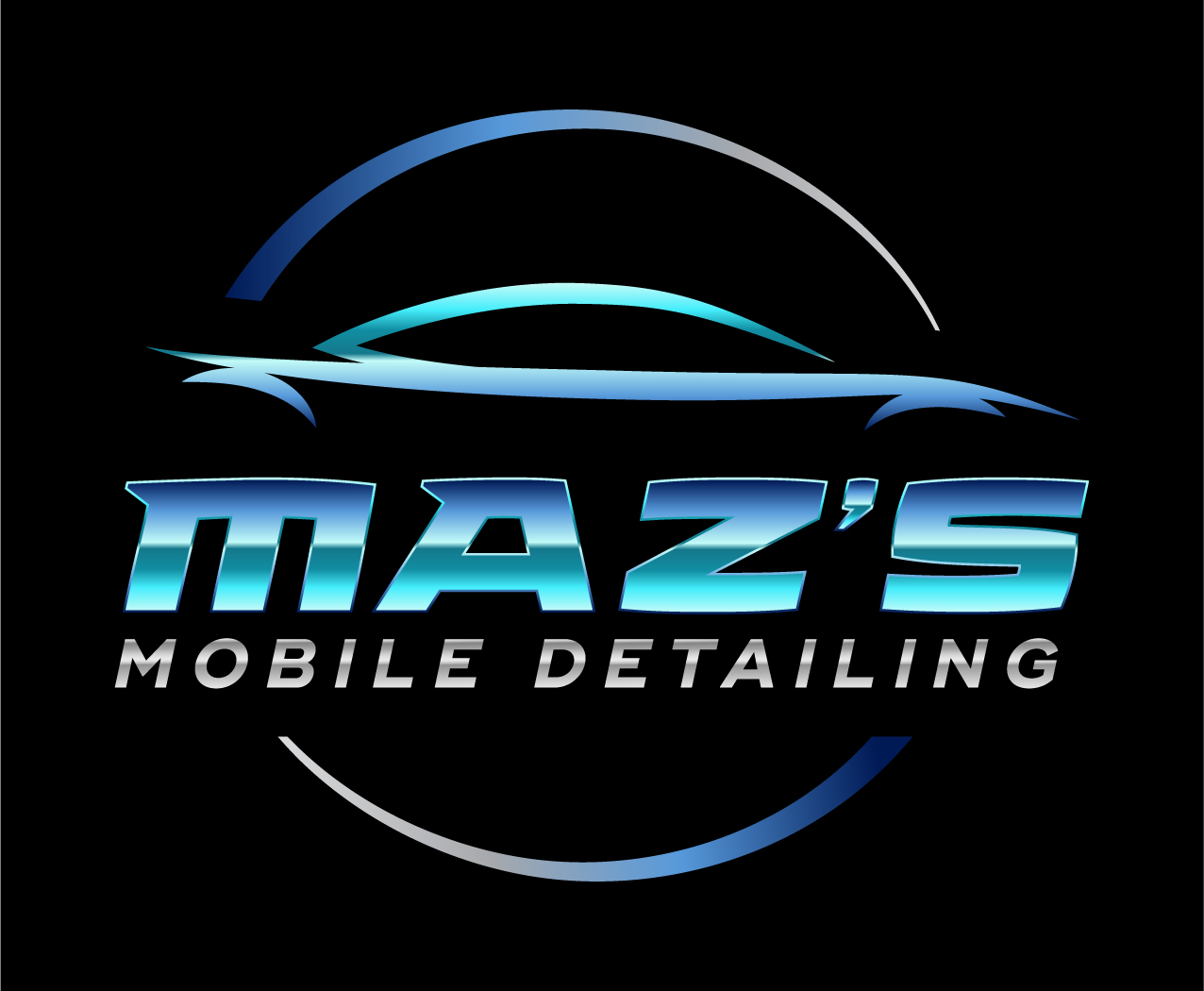 Maz's Mobile Detailing Dark Logo